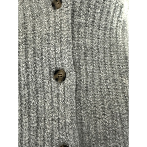 Lucky Brand Women's Gray Wool Blend Cable Knit Cardigan Sweater Size XL - Picture 7 of 11
